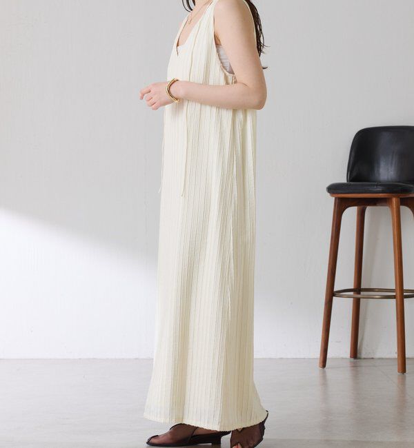  「【前後2通り】フリンジラインワンピース」|ワンピース|