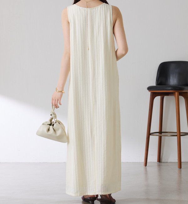  「【前後2通り】フリンジラインワンピース」|ワンピース|