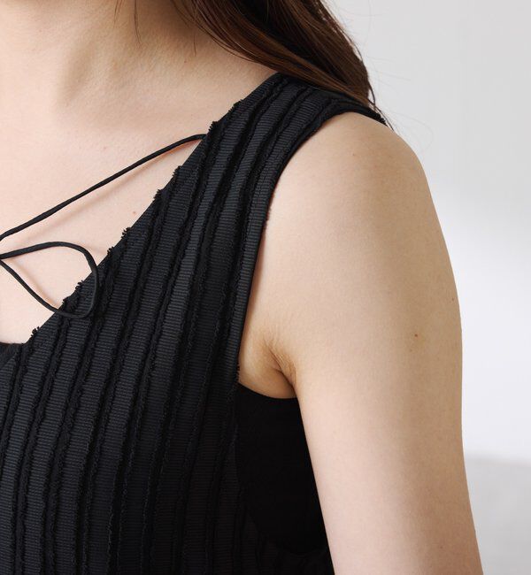  「【前後2通り】フリンジラインワンピース」|ワンピース|