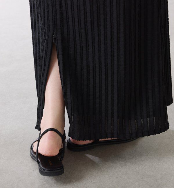  「【前後2通り】フリンジラインワンピース」|ワンピース|