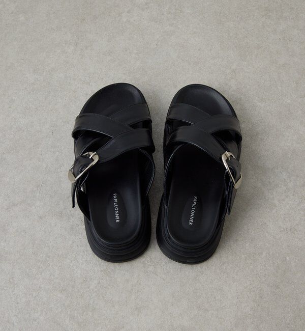  「【PAPILLONNER/パピヨネ】ベルトクロスサンダル」|その他|