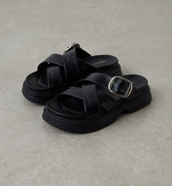  「【PAPILLONNER/パピヨネ】ベルトクロスサンダル」|その他|