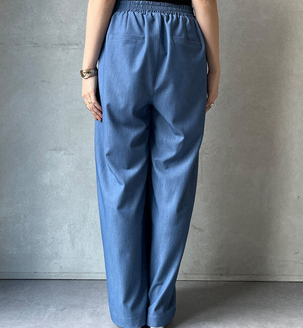  「デニムタックワイドパンツ」|チノ|