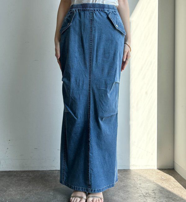  「ライトオンスストレッチデニムタイトスカート」|スカート|