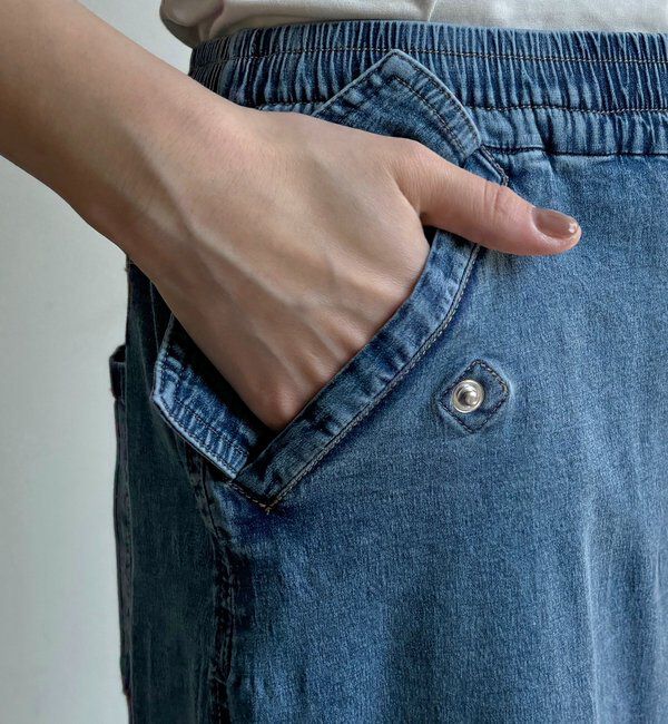  「ライトオンスストレッチデニムタイトスカート」|スカート|