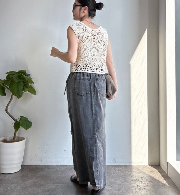  「ライトオンスストレッチデニムタイトスカート」|スカート|