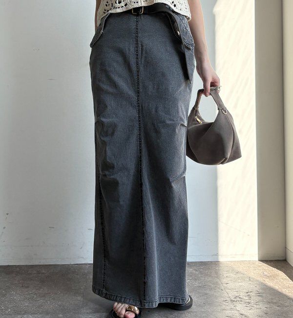  「ライトオンスストレッチデニムタイトスカート」|スカート|