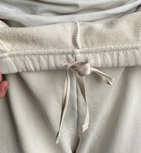  「ピグメント加工裏毛フレアパンツ」|チノ|