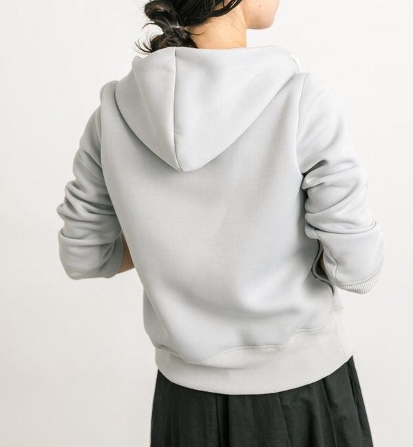  「【WEB限定/キレイめ上品】スポンジダンボールZIPパーカーカットソー」|パーカー|