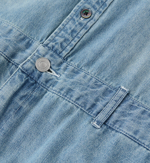  「【MONN&times;Yoshiiiiii】デニムシャツワンピース」|ワンピース|