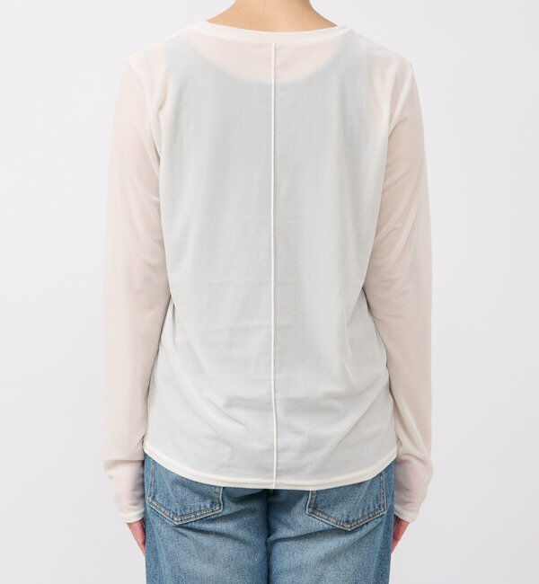  「【1枚でも様になる】シアーベロアロンT」|Tシャツ・カットソー|