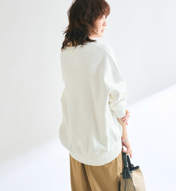  「【セットアップ対応】コットンスムースラウンドヘムニット」|ニット・セーター|