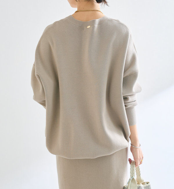  「【セットアップ対応】コットンスムースラウンドヘムニット」|ニット・セーター|