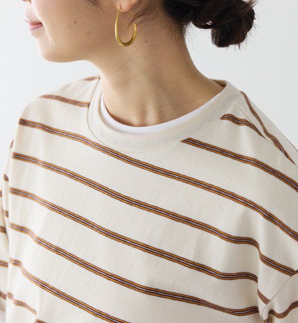  「予約【大人のボーダーTシャツ】マルチボーダーゴブソデTee」|Tシャツ・カットソー|