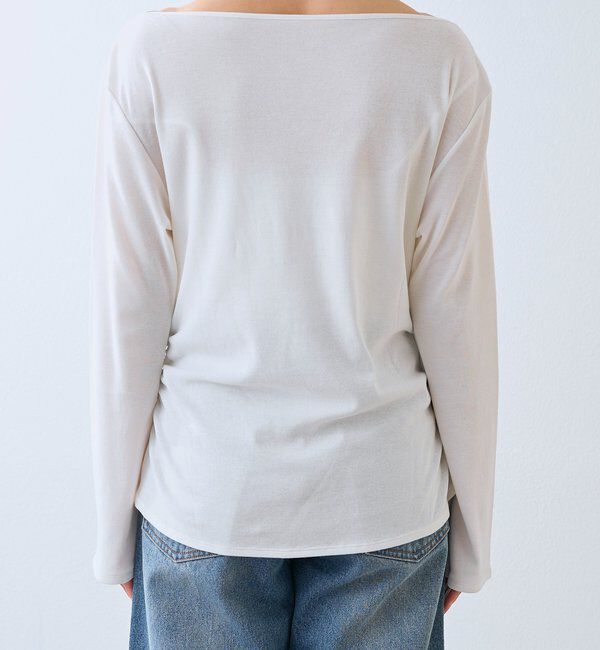  「予約【ワンショルやオフショルにも】ネックコンシャスカットソー」|Tシャツ・カットソー|