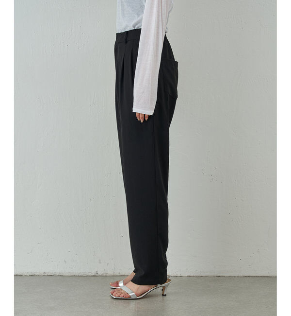  「【-3kg見えパンツ】【リニューアル！】ジャージーテーパードパンツ」|チノ|