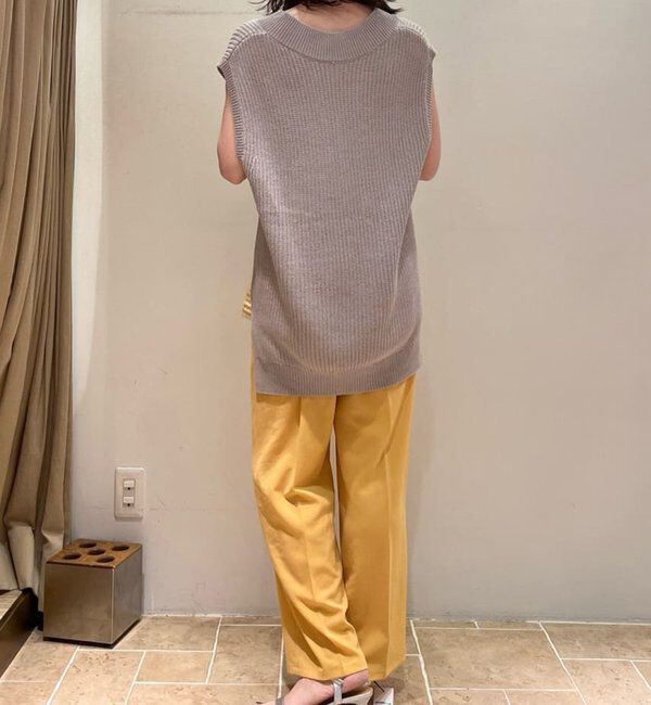  「【リニューアル！】ジャージーワイドタックパンツ」|チノ|