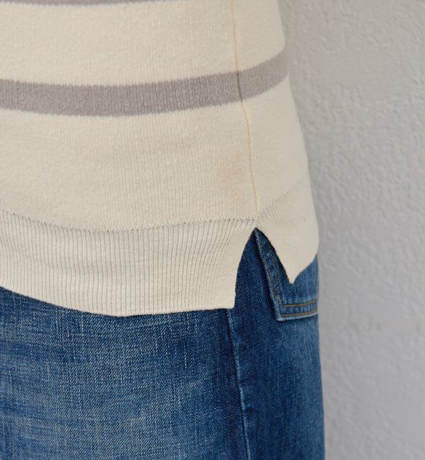  「【HERITANOVUM】ボートスムースボーダーニット」|ニット・セーター|