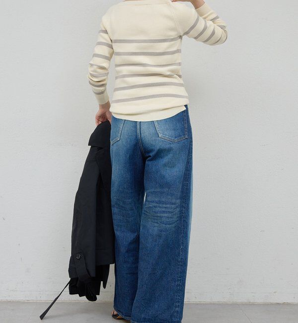  「【HERITANOVUM】ボートスムースボーダーニット」|ニット・セーター|