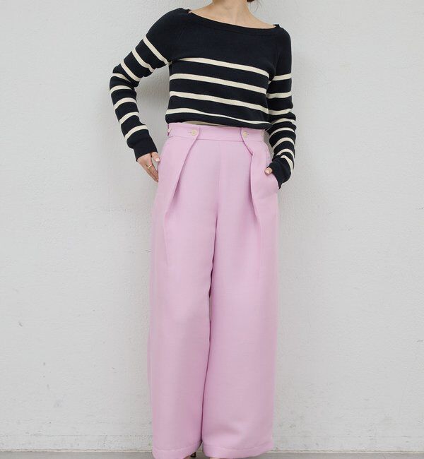  「【HERITANOVUM】ボートスムースボーダーニット」|ニット・セーター|