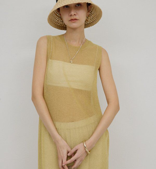  「ラメニットドレス」|ワンピース|