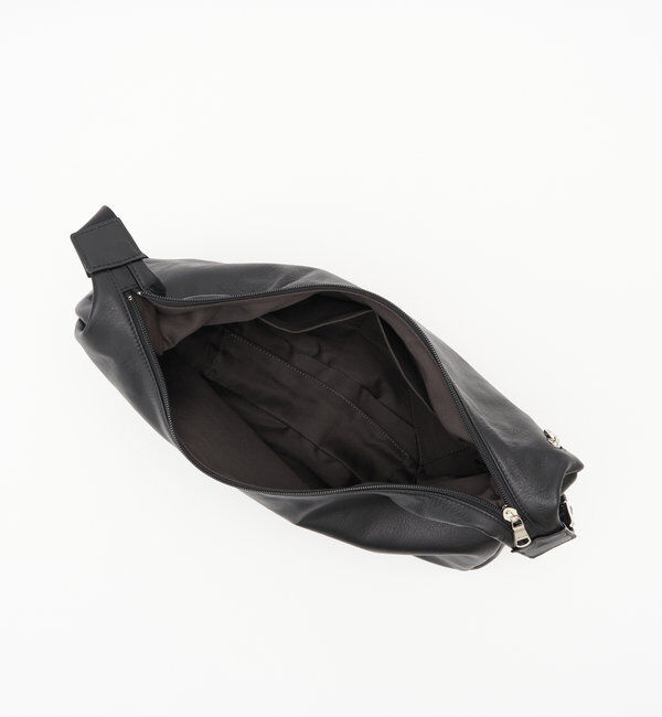  「ソフトレザーラウンドビッグショルダーバッグ」|ショルダー・メッセンジャー|