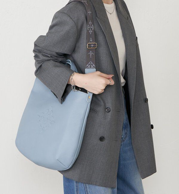  「スリム2WAYトートバッグ <エンボスモノグラム>」|トートバッグ|