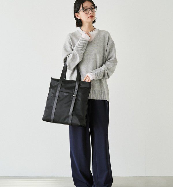  「アシンメトリーハンドルトートバッグ」|トートバッグ|
