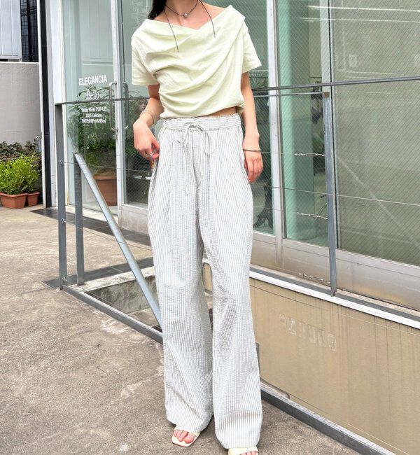  「【全骨格対応◎/6色展開】オフショルTシャツ」|Tシャツ・カットソー|