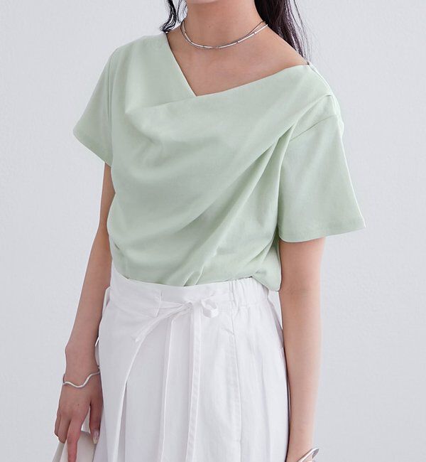  「【全骨格対応◎/6色展開】オフショルTシャツ」|Tシャツ・カットソー|