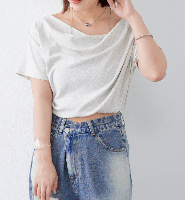  「【全骨格対応◎/6色展開】オフショルTシャツ」|Tシャツ・カットソー|