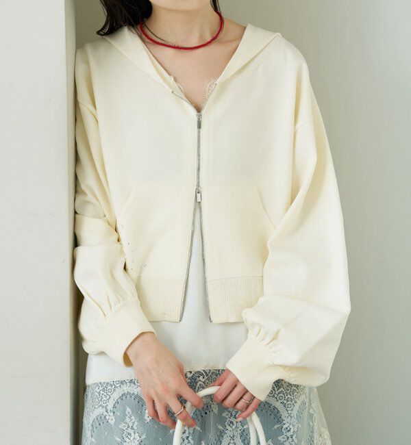  「ラインストーンフーディーニット」|パーカー|