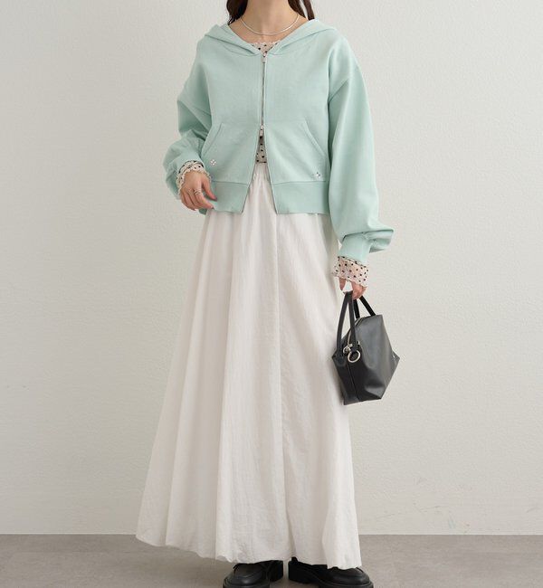  「ラインストーンフーディーニット」|パーカー|