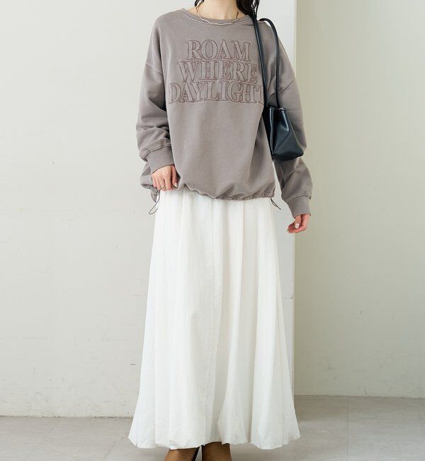  「アップリケロゴスウェット」|パーカー|