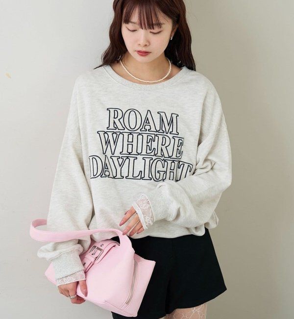  「アップリケロゴスウェット」|パーカー|グレー