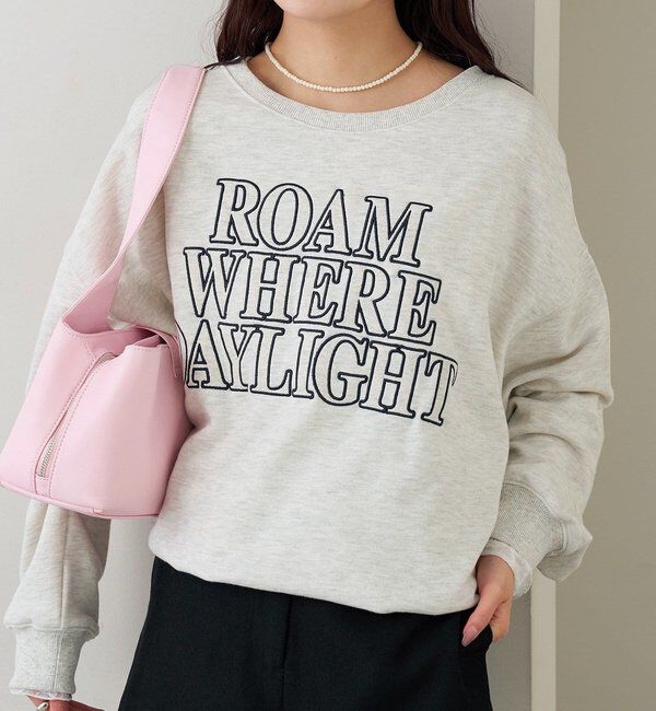  「アップリケロゴスウェット」|パーカー|