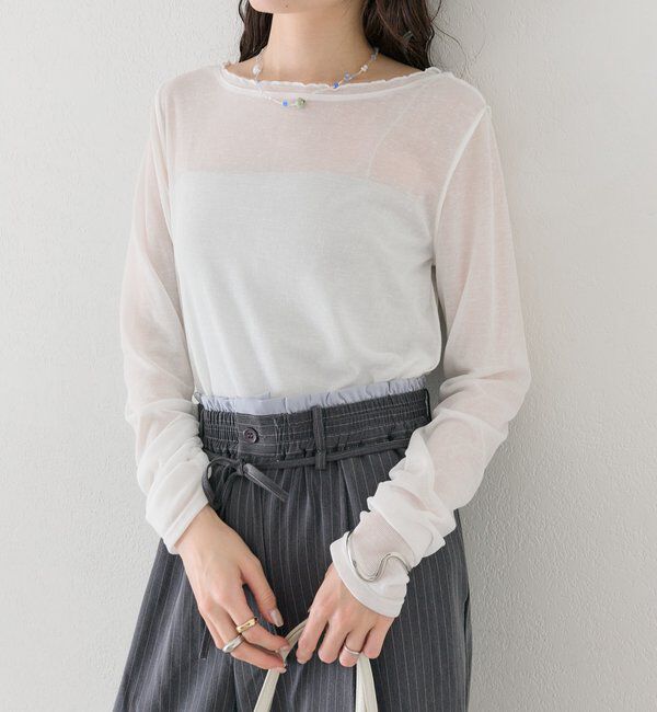  「チュールタグシアーロンT」|Tシャツ・カットソー|