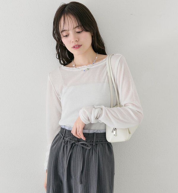  「チュールタグシアーロンT」|Tシャツ・カットソー|