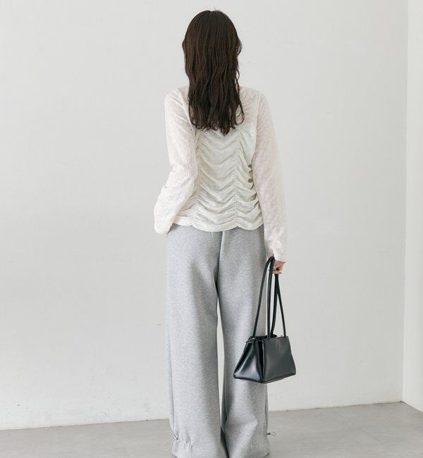  「シャーリングレースカーディガン」|Tシャツ・カットソー|