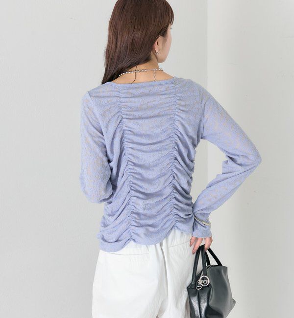  「シャーリングレースカーディガン」|Tシャツ・カットソー|