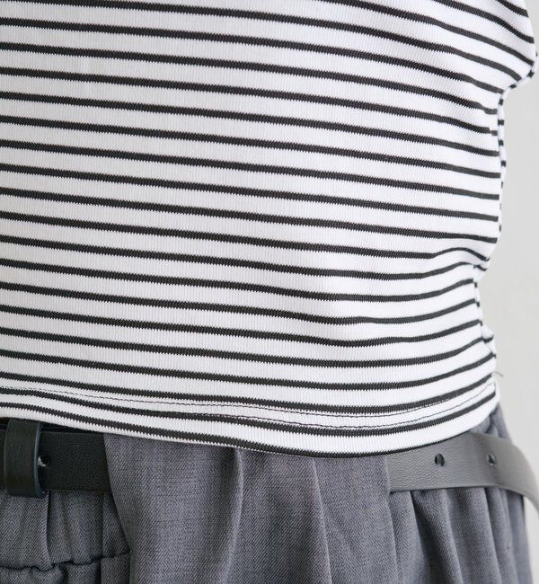  「パット付きボーダーレースキャミソール」|キャミソール|