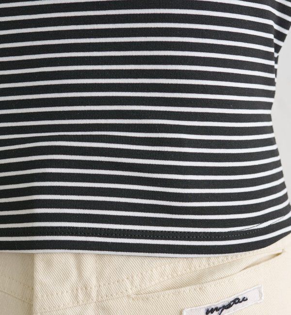  「パット付きバックシャンボーダーキャミソール」|キャミソール|