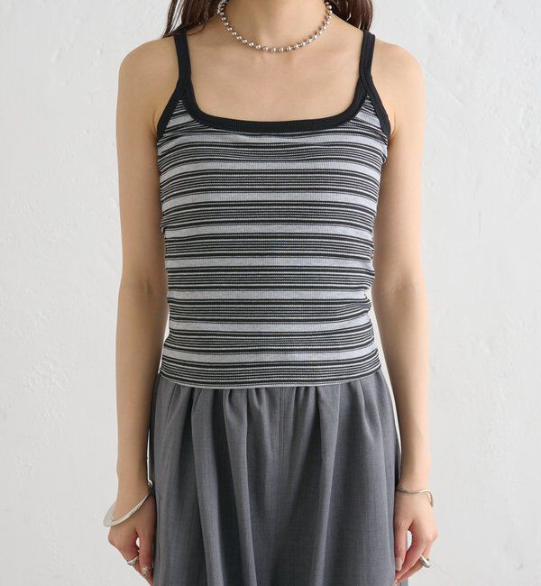  「パット付きマルチボーダーキャミソール」|キャミソール|