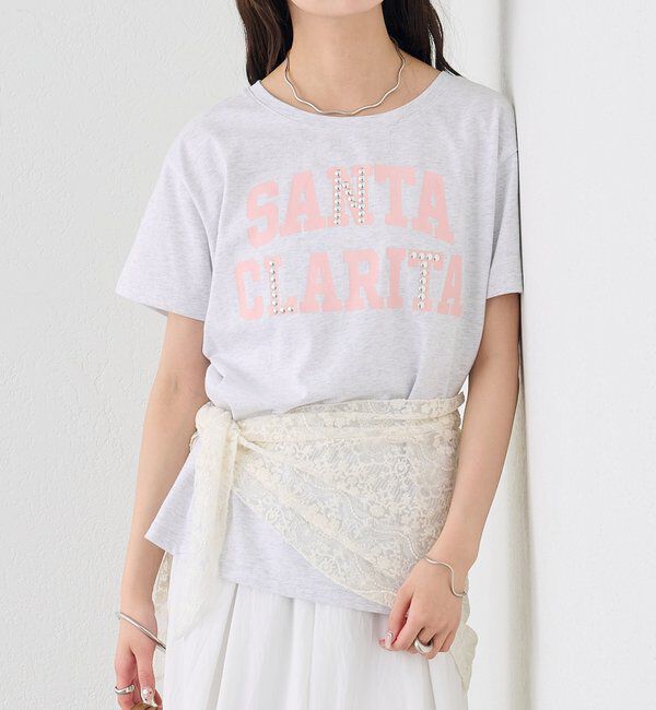  「スタッズロゴカレッジTシャツ」|Tシャツ・カットソー|