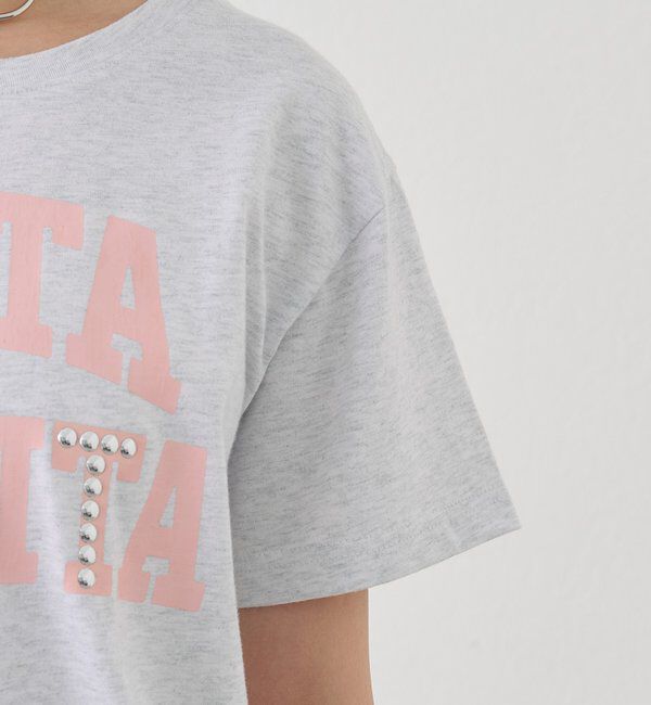  「スタッズロゴカレッジTシャツ」|Tシャツ・カットソー|