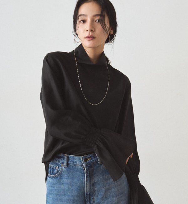  「シアーハイネックブラウス」|シャツ・ブラウス|