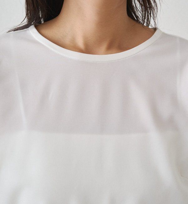  「【Atelier N5/アトリエヌメロサンク】パフスリーブクルーブラウス」|シャツ・ブラウス|