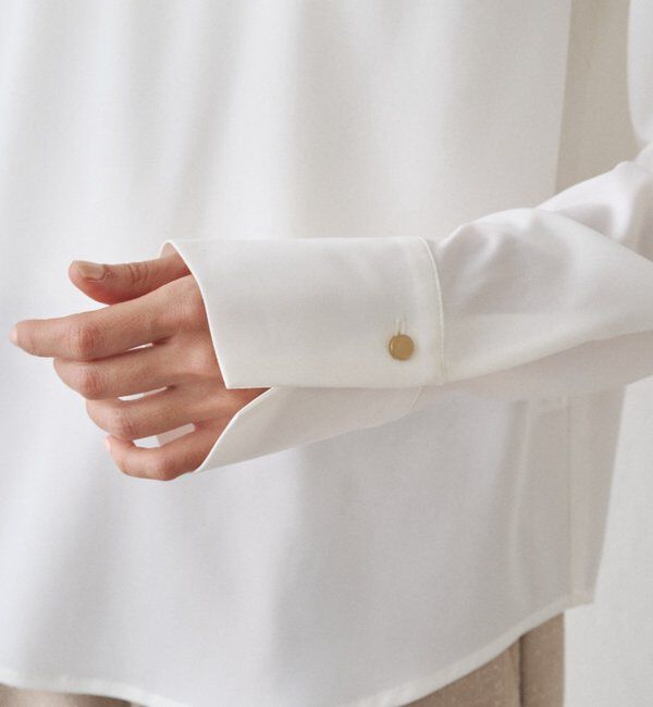  「【Atelier N5/アトリエヌメロサンク】パフスリーブクルーブラウス」|シャツ・ブラウス|