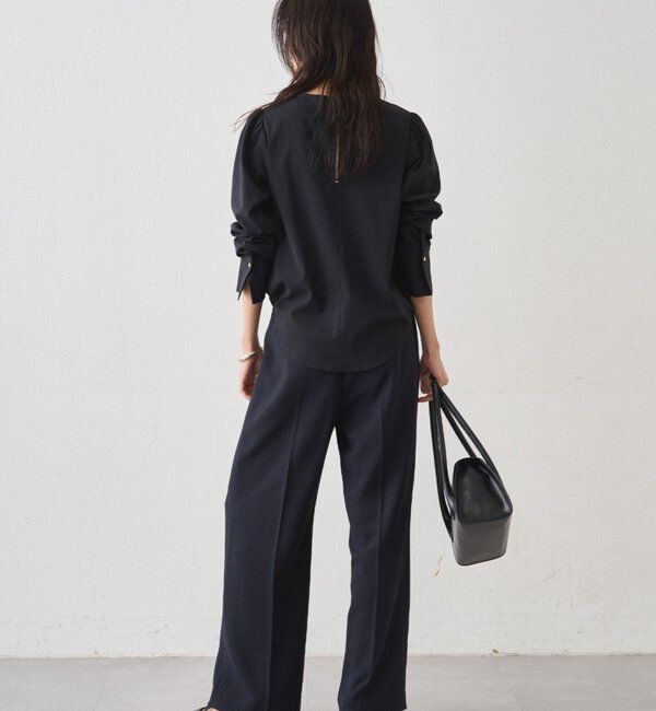  「【Atelier N5/アトリエヌメロサンク】パフスリーブクルーブラウス」|シャツ・ブラウス|