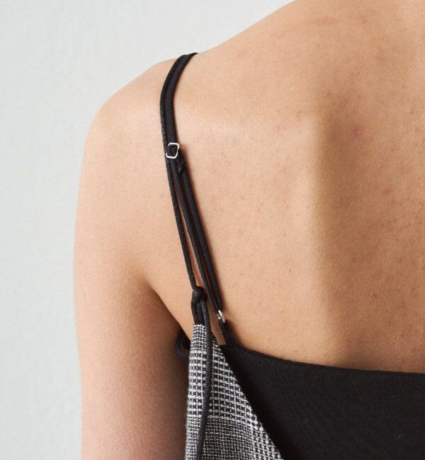  「チェックリネンキャミワンピース」|ワンピース|